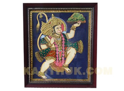Anjaneya in Tanjore Art